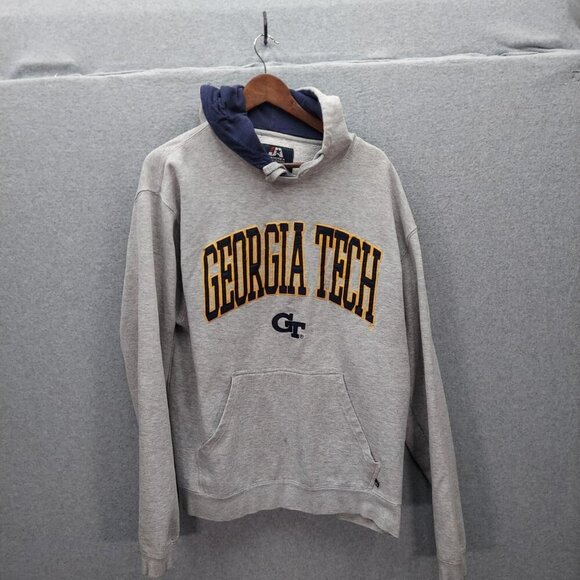 Other Other - Georgia Tech Gray & Navy Hoodie XL J America Sportswear Cotton Polyester